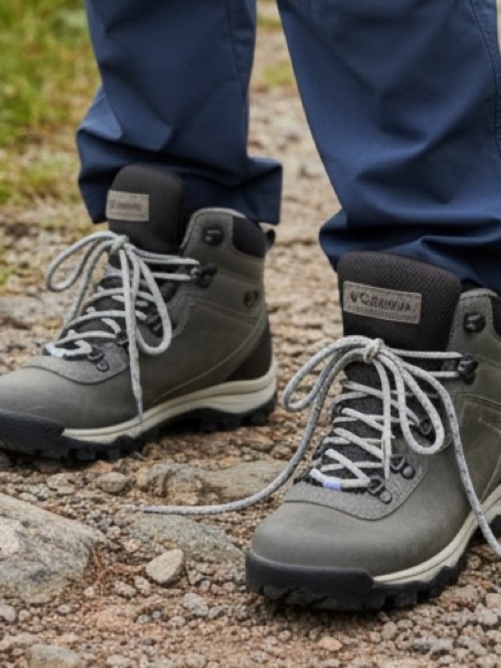 COLUMBIA Gray and Black Women's Newton Ridge Plus Waterproof Hiking Boots